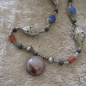 Vintage handcrafted statement necklace